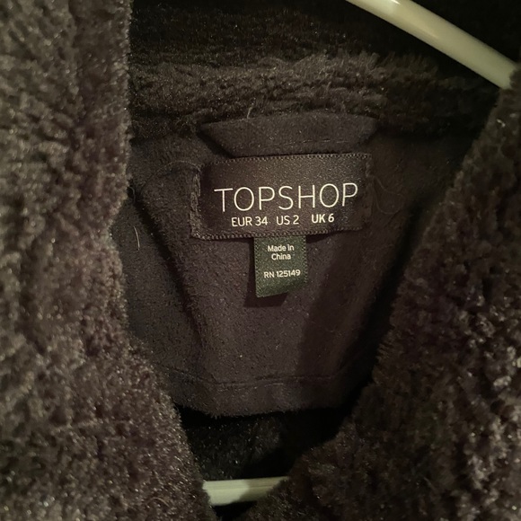 Topshop Sherling coat - Picture 3 of 4